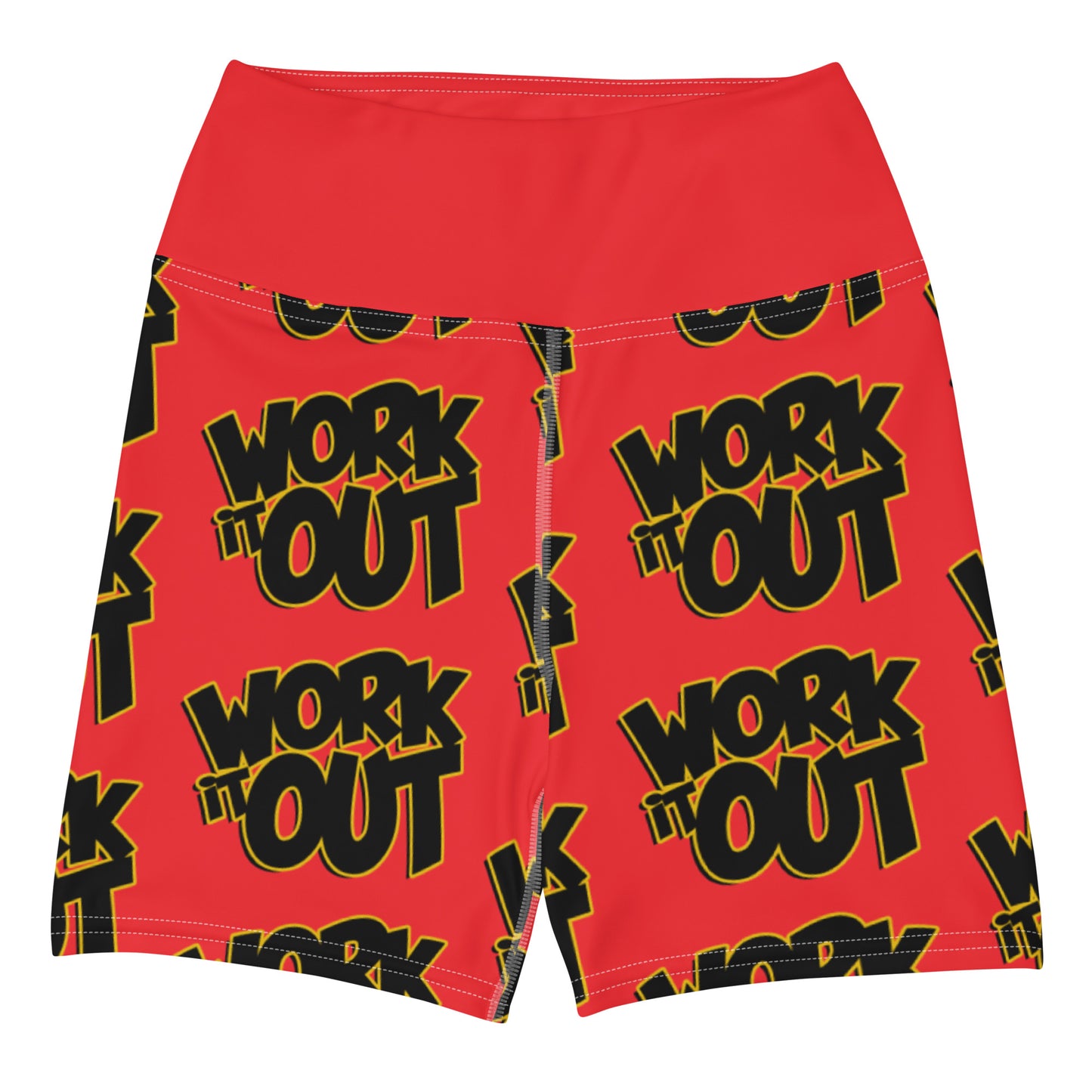 Work it Out Yoga Shorts (red)